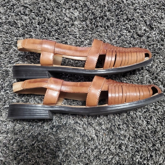 St. John's Bay Woven Leather Sandals - Picture 7 of 9